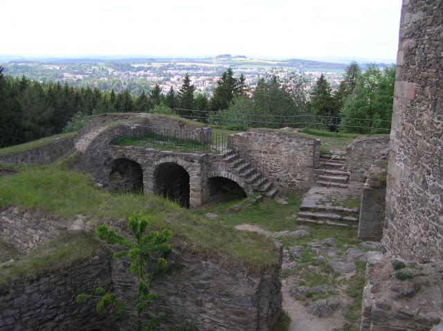 Pohled z hradu Orlíka na Humpolec